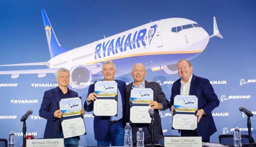 瑞安航空訂購多達300架波音737 MAX飛機 瑞安航空訂購多達300架波音737 MAX飛機