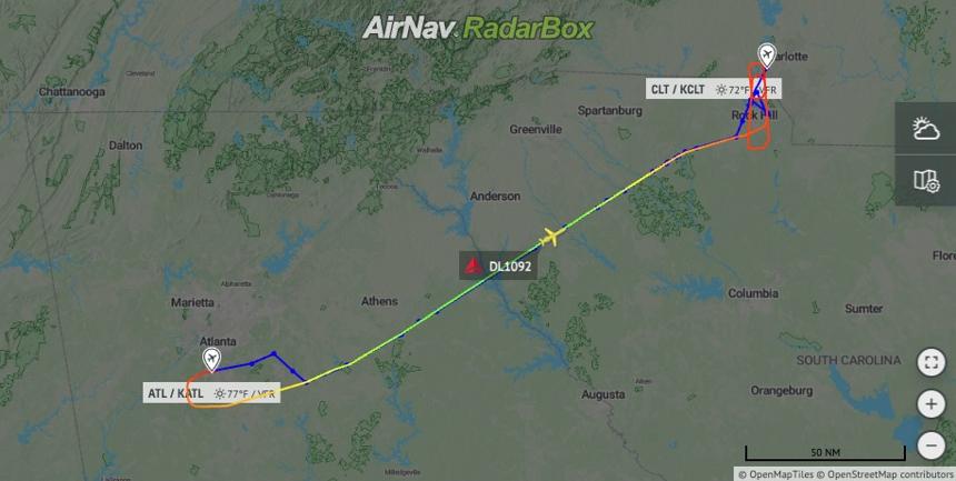 達美航空一架波音客機前起落架未放下驚險落地 飛機一頭“趴地” 達美航空一架波音客機前起落架未放下驚險落地 飛機一頭“趴地”
