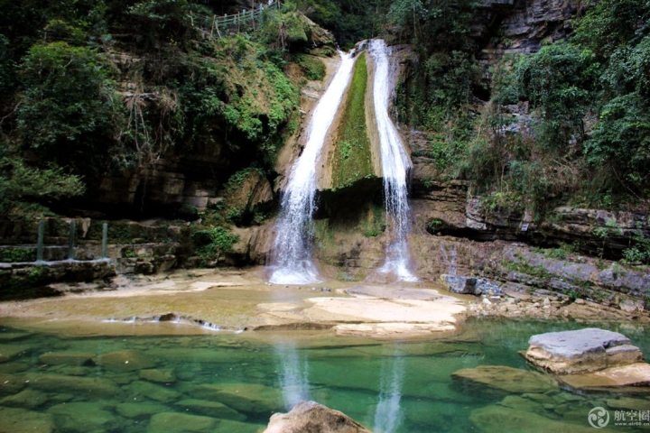 廣西環(huán)江牛角寨瀑布群景區(qū) 冬日別有風(fēng)情